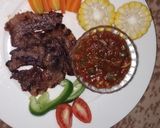 Foto langkah ke 4 dari resep Grilled Sirloin with Papri Sauce.