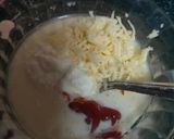 A picture of step 4 of Eggless Pizza Muffins.