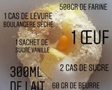 Une image de l'étape 1 de Beignet italien au sucre.