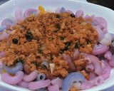 Hình bước làm 6 của món Nui sốt thịt