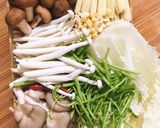 Hình bước làm 1 của món Lẩu nấm chay
