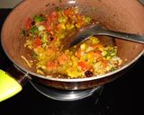 A picture of step 2 of Masala Poha.