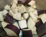 A picture of step 4 of Baingan ki Sabzi with Matar.