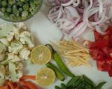 A picture of step 4 of Shahi Nawabi pure veg. biryani.