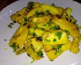A picture of step 3 of Fried cassava.