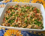 Une image de l'étape 20 de Riz à l’agneau, tomates, poivron, citron et épices.