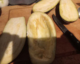 Foto del paso 1 de la receta: 🍆Berenjenas rellenas de espinacas🌿 y atún 🐟