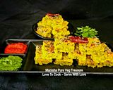 A picture of step 6 of Besan Sooji Methi Dhokla.