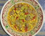 Foto langkah ke 4 dari resep Tumis jagung bakso dan labu siam.