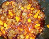 A picture of step 3 of Beef Curl macaroni.