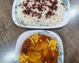 عکس مرحله 4 از دستور خورشت آلو با مرغ