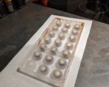 A picture of step 5 of Chocolates with coffee filling.