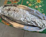 Une image de l'étape 12 de Saumon sauvage en papillote à l ail mariné et herbes aromatiques.