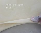A picture of step 4 of How To Get Soft Layered Chapati using the fan method.