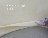 A picture of step 4 of How To Get Soft Layered Chapati using the fan method.