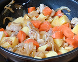 Foto del paso 2 de la receta: Curry japonés con pollo, sin pastillas (カレーライス)