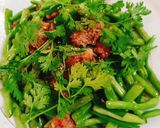 Hình bước làm 3 của món Đậu tây xào thịt bằm