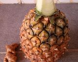 A picture of step 1 of Pineapple Ginger juice.