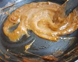 A picture of step 5 of Asoka Halwa / Moong Dal halwa.