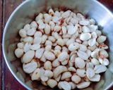 A picture of step 2 of Healthy tasty peanut powder Gujarati farali curry(Kadhi) with Sama rice.