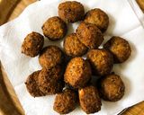 A picture of step 1 of Falafel Chaat (Chickpeas Dumplings - Indo - Middle Eastern Fusion Style).