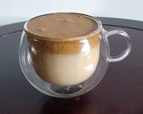 A picture of step 4 of Dalgona Latte.