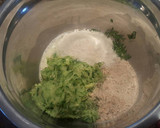 A picture of step 5 of Zucchini "meatballs".
