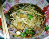รูปขั้นตอนการทำที่ 4 ของ บะหมี่ไก่ฉีกพะโล้ ชามละ 10 บาท #งบ60บาท