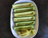 A picture of step 1 of Zucchini Stuffed with Ham and Parmesan Cheese.