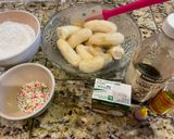 A picture of step 1 of Steamed Banana Cake (Bánh chuối hấp).