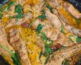 A picture of step 3 of Marry Me Chicken with Spinach.