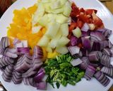 Tavaszi zöldséges bulgur, csirkefalatkákkal recept fázis 3 fotója