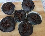 A picture of step 8 of Chocolate Premix Choco chips chocolate Ganache Stuffed muffins.