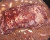 A picture of step 4 of Brasato al Barolo.