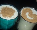 A picture of step 1 of Banana milkshake with coconut cinnamon.