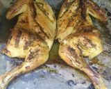 A picture of step 12 of Flat brined roast chicken with lemon and herbs.