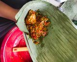 Foto langkah ke 9 dari resep Botok ayam pedas simple.