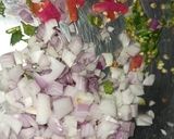 A picture of step 2 of Kachumber Raita.