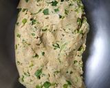 A picture of step 1 of Daal dhokli with cluster beans & fenugreek leaves.