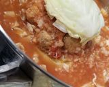 A picture of step 4 of Meatball Stuffed Whole Cabbage.