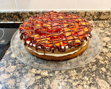Foto del paso 15 de la receta: Tarta cremosa de chocolate y fresas, “sin gluten”