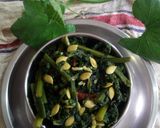 কুমড়োর বীজ ভাজা দিয়ে কুমড়োর শাক (Kumror beej bhaja diye Kumror shak recipe in bengali) রেসিপি ধাপ - 2 ছবি