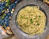 A picture of step 5 of Aglio e Olio Spaghetti.
