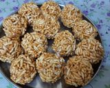 A picture of step 3 of Murmura Jaggery ladoos(murmura ladoo).
