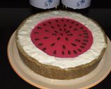 Foto del paso 19 de la receta: Tarta fresca con forma de sandía 🍉🍉🍉