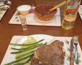 Foto del paso 5 de la receta: Solomo con espárragos en gravy verde