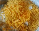 A picture of step 2 of Cheddar cheese Biscuits with Bacon.