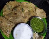 A picture of step 7 of Left over potato stuffe paratha.