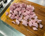 Une image de l'étape 16 de Flan aux fanes de carottes, oignons nouveaux, jambon et saint Moret.