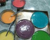 Foto langkah ke 7 dari resep Rainbow checkerboard bake cake.